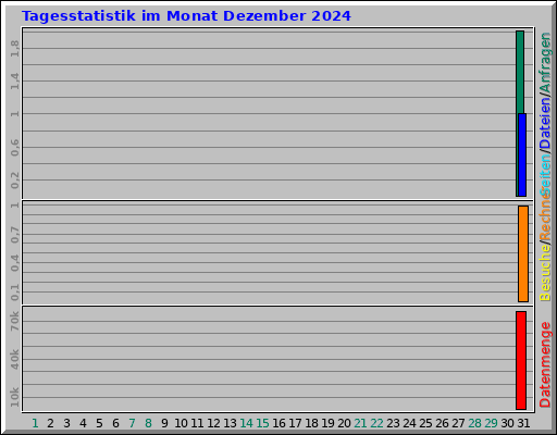 Tagesstatistik im Monat Dezember 2024