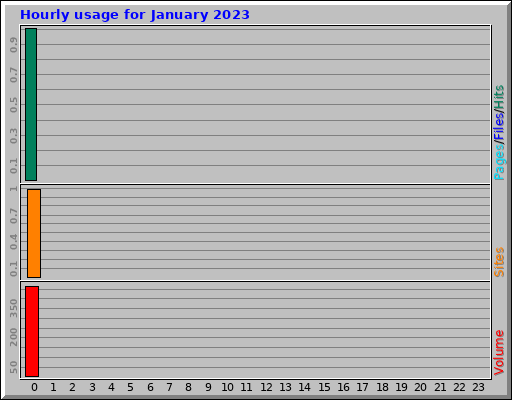 Hourly usage for January 2023