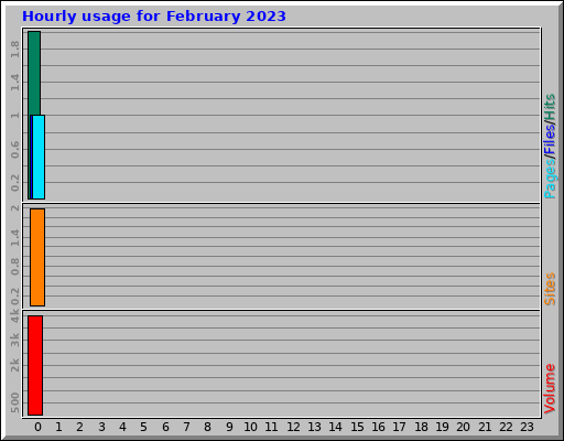 Hourly usage for February 2023 Hourly usage for February 2023