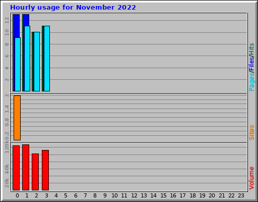 Hourly usage for November 2022