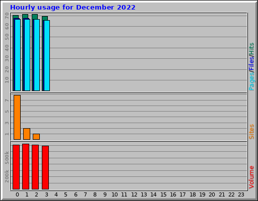 Hourly usage for December 2022